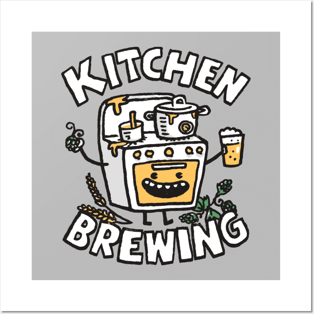 Kitchen Brewing Wall Art by Walmazan